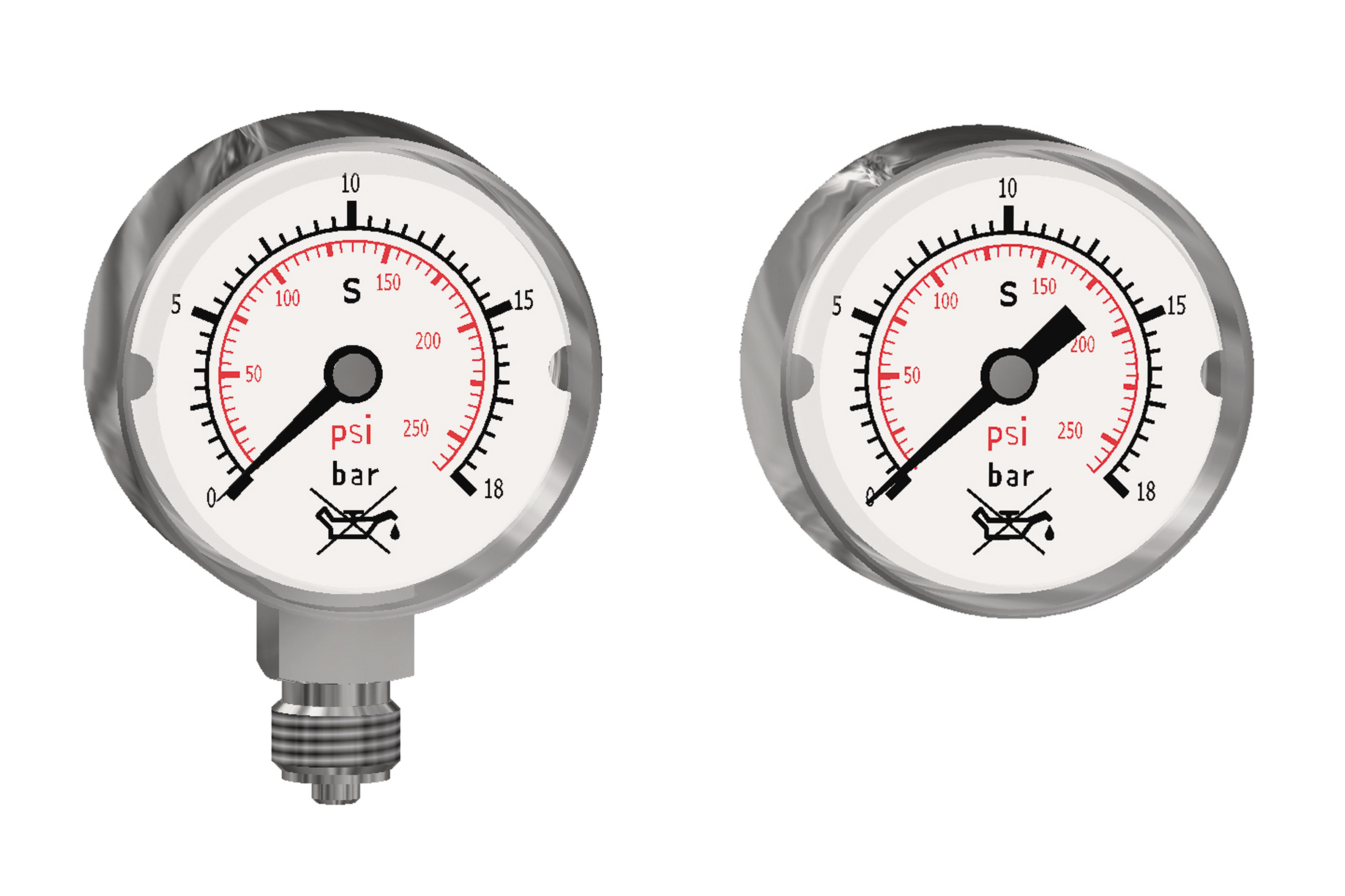 SAFETY GAUGES G 1/4